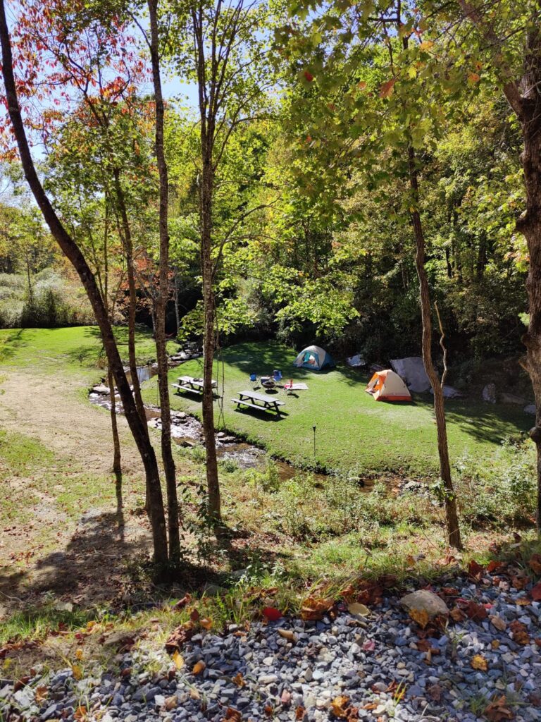 Meadow by the Creek camp sites